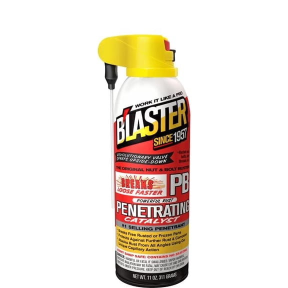 B'laster Penetrating Lubricant ProStraw - Corrosion Protection Penetrant - 12 Pack, 11 Oz