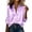 Purple, variant on Women Satin Long Sleeve Shirt, Imitation Silk V Neck Blouse, Casual Daily Loose Fit Button Down Tops