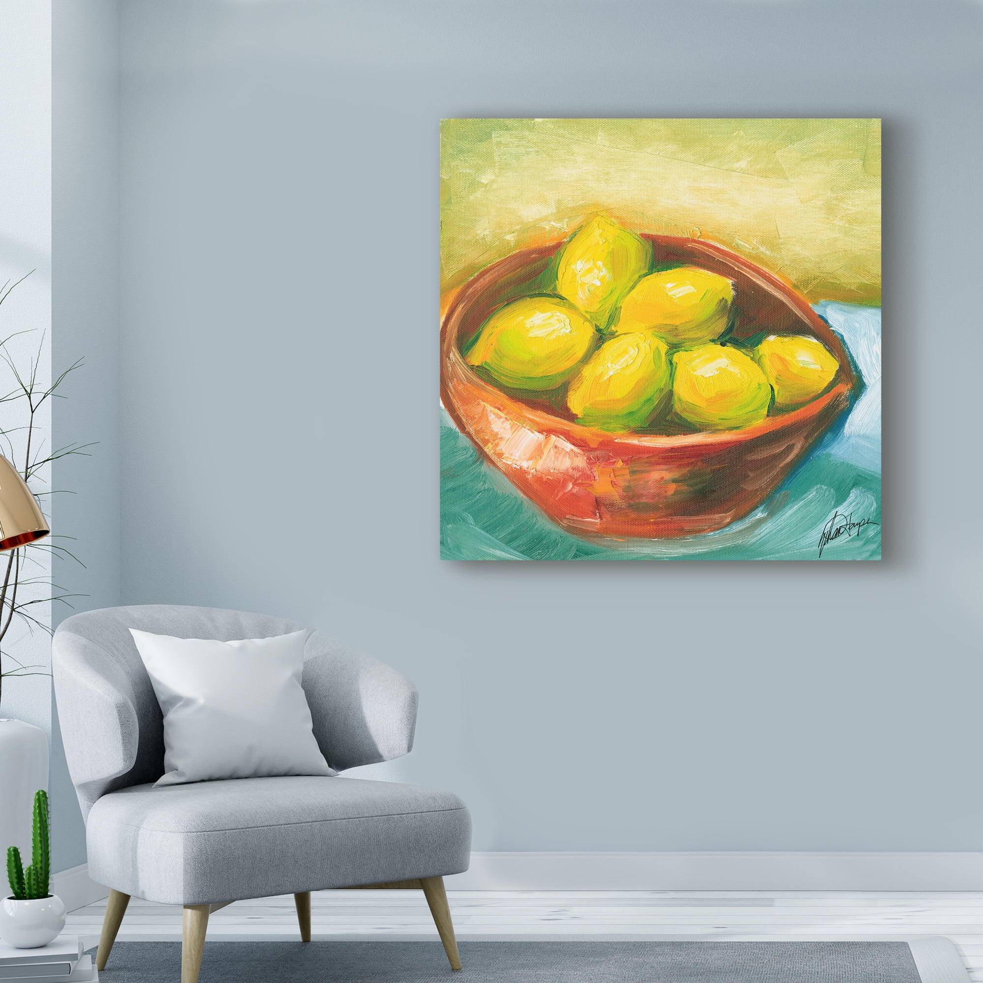 Trademark Fine Art 'Bowl of Fruit IV' Canvas Art by Ethan Harper