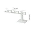 thumbnail image 3 of WHEANG Hooks for Hanging No Punching Top Hanging Wall Hanging Hair Accessories Hair Rings Hats Storage Racks Scarves Hanging Racks One Size White, 3 of 8