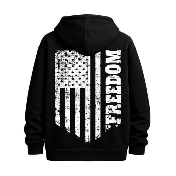 American Freedom Flag sweatshirt Veteran men's funny hoodies black Winter wear, vintage style, comfortable fit, patterned sweatshirt, streetwear lovers winter graphic for dad