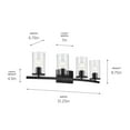 thumbnail image 3 of Kichler Lighting - Crosby - 4 Light Bath Vanity-8.75 Inches Tall and 31.25, 3 of 6