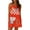 Red, variant on Elippeo Women Slip Dress  Spaghetti Straps Backless Graphic Print A-line Dress Summer Mini Dress