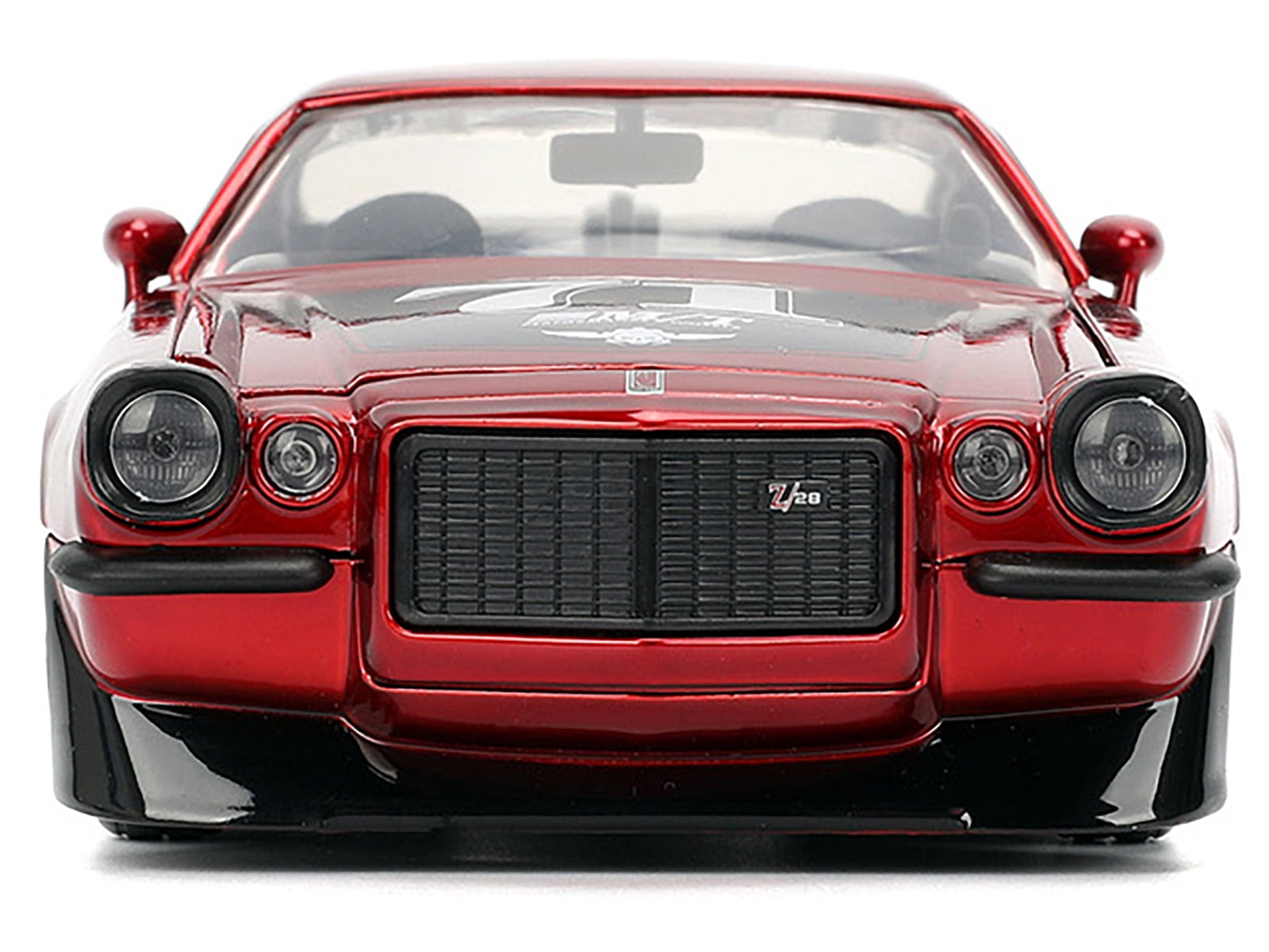 1971 Chevrolet Camaro #71 Red Metallic with Black Stripes "Bigtime Muscle" Series 1/24 Diecast Model Car by Jada(Selections May Vary)