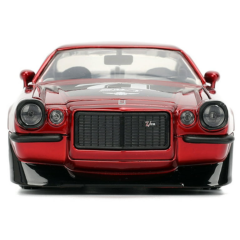 Jada Toys 1/24 Chevrolet Camaro #71, Red Metallic w/Black Stripes