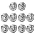 thumbnail image 4 of 10 Pcs Roulements à Billes en Acier Inoxydable Haute Vitesse Rotative Roues de Patinage à Roulettes Pièces S629Z, 4 of 14