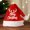 Wine, variant on Christmas Gifts For Women Christmas Thick Cuffed Double Velvet Knitted Beanie Santa Printed For Children Adults Polyester Fiber Red 2Xs-L
