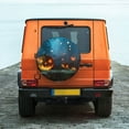 thumbnail image 4 of Haiem Spare Tire Cover , Wheel Cover with Spooky Halloween printed, Camper Spare Tire Cover Fit for Jeep Wrangler Rv SUV Truck Travel Trailer-14 inch, 4 of 9