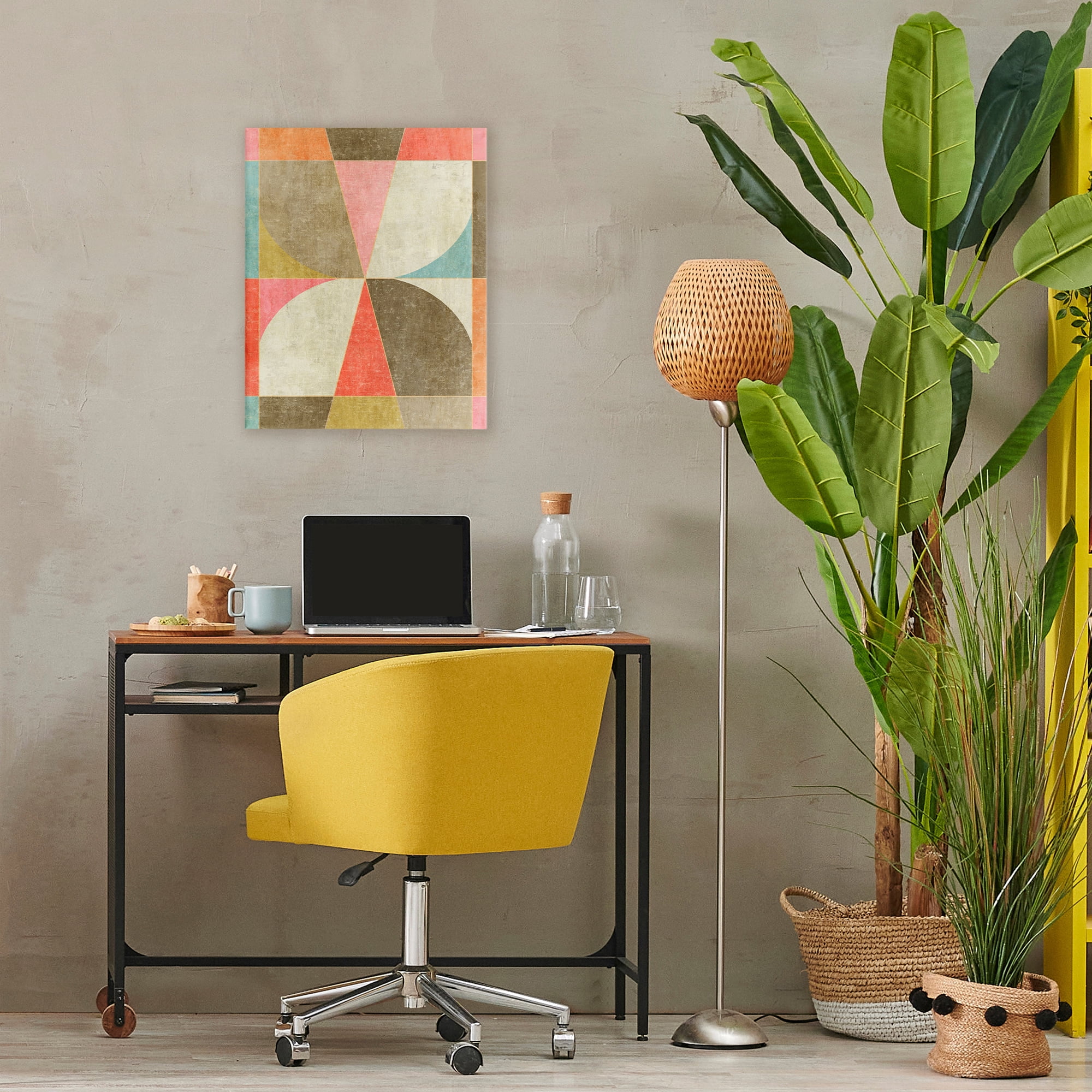 Stupell Industries Pinwheel Symmetric Shapes Canvas Wall Art, design by Suzanne Nicoll