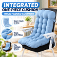 thumbnail image 6 of Integrated Chair Seat & Backrest Cushion, All-in-One Padded Chair Mat for Home Office Desk Chair, Washable Dining Chair Comfort Cover, B, 6 of 6