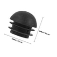thumbnail image 2 of BESTYASH 20Ud Tapones Para Patas De Muebles Negro Para Evitar Rayones En Suelos De Hogar U Oficina, 2 of 6