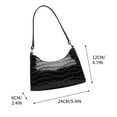 thumbnail image 3 of Ratfeit Shoulder Bag for Women, Small Purses Croc Pattern Clutch Purse Vegan Leather Little Purse Cute Mini Handbag, 3 of 3