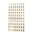 thumbnail image 1 of Pegatinas de Letras Pegatinas Autoadhesivas Del Alfabeto / Números Arábigos 0 - 9 Pegatinas de Números DIY Scrapbooking Crafts Pegatinas en álbumes D perfecl Pegatinas de letras de oro, 1 of 8