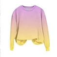 thumbnail image 6 of Tao Tao Toddler Kids Boys Girls Crewneck Sweatshirt Long Sleeve Tops Cute Pullover Loose Fit Casual Outfit Athletic Spring Fall Purple 3 Years, 6 of 8