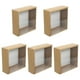 thumbnail image 3 of Cajas de regalo con ventana transparente, contenedores de embalaje para cupcakes, Cajas de Regalo para fiestas, 5 uds., 3 of 6