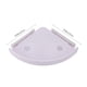 thumbnail image 3 of Estante de almacenamiento triangular para baño, esquinero multiusos, para colgar en el baño (blanco), 3 of 6