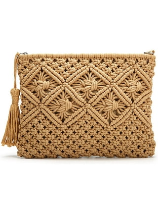 Fashion Women Weave Handbags Brand Straw Shell Bags Clutch