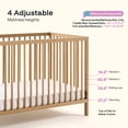 thumbnail image 3 of Harppa Convertible Baby Crib for Infant to Toddler,Natural, 3 of 8