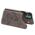 thumbnail image 3 of Dteck Case for iPhone 12 Pro Max 6.7-inch,Magnetic Butterfly Patterned Flip PU Leather Kicksatnd Card Holder Wallet Rubber Shockproof Case Back Phone Cover,Gray, 3 of 3