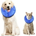 thumbnail image 1 of Pet Inflatable Collar for After Surgery, Pet Wound Healing Protection Anti Bite Safety Collar, Soft Pet Recovery Collar, Prevent from Touching Stitches, Wounds and Rashes (Blue Buckle L), 1 of 6