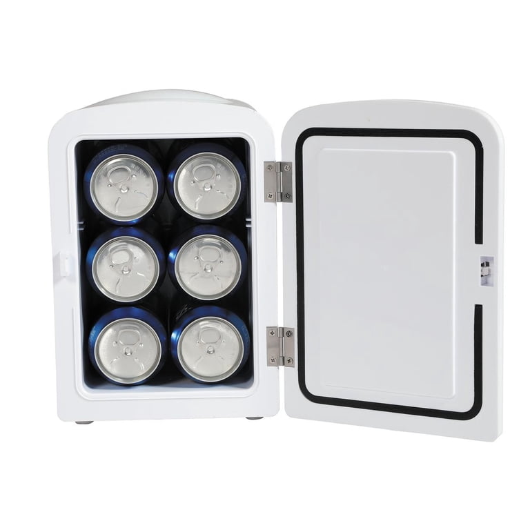 Pepsi 6 Can Mini Fridge Retro Beverage Cooler with Car Adapter