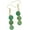 #1-Green, variant on Stone Drop Earrings for Women, Wire Wrapped Triple Ball Beaded Dangle Hook Earrings for Ladies