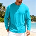thumbnail image 2 of Men’s Athletic Long Sleeve Tops Moisture-Wicking Solid Color Crew Neck T-Shirts for Gym Running & Outdoor Activities, 2 of 6