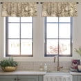 thumbnail image 3 of LALILO Kitchen Curtain Valance Antique Old Map Asia Rod Pocket Window Curtain 52"x 18" Set of 2, 3 of 7