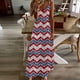 thumbnail image 1 of Puntoco Vestidos Mujer Verano Estilo Verano Mujer Día De La Independencia Impreso Correa De Vacaciones Vestido con Cuello En V, 1 of 4
