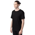 thumbnail image 4 of Hanes T-Shirt 4-Pack Mens Crewneck ComfortBlend EcoSmart Short Sleeve Lay Flat, 4 of 7