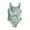 Green, variant on Shadoumai Girls Swimsuit One Piece Size 12-14 Keyhole Girls Swimwear Tankini Lightweight Cute Printed Bathing Suit Adjustable Straps Swimwear Set Girl