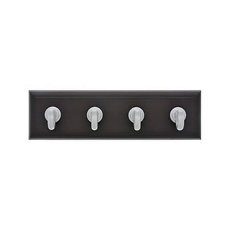 

10 lbs Espresso Key Rail with Silver Hooks