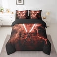 thumbnail image 2 of Erosebridal Lightning Bedding Sets Twin with Comforter, Games Neon Light Sword Duvet Insert, Starry Sky Decor, Reversible, 2 of 5