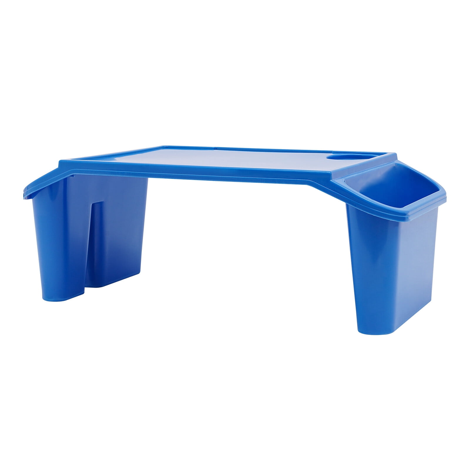 4 Pcs Set Kids Lap Desk Tray, Plastic Breakfast Laptop Trays with Side Pockets
