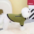 thumbnail image 5 of Abrigo para clima frío para perros y mascotas, ropa cálida para perros pequeños, ropa para Chihuahua (verde), 5 of 5