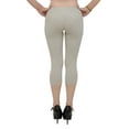 thumbnail image 3 of Vivian's Fashions Capri Leggings - Cotton, Misses Size (Grey, 4X), 3 of 3
