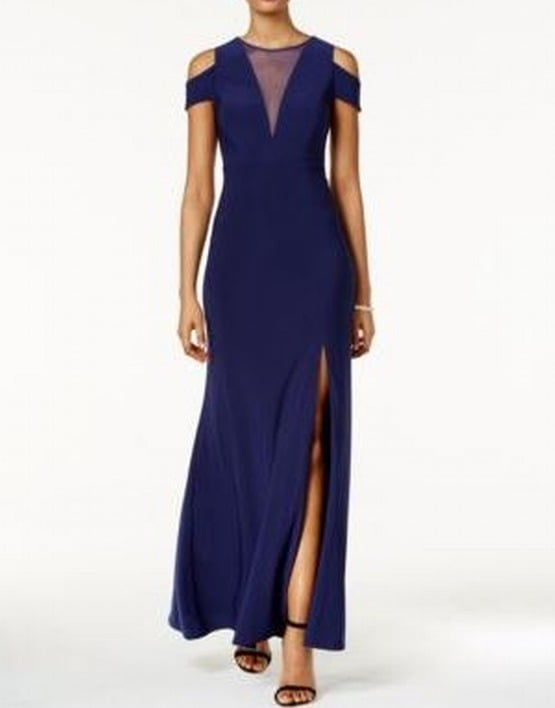 nightway navy blue dress