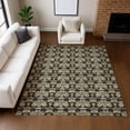 thumbnail image 6 of Addison Rugs Chantille Indoor/Outdoor Transitional Floral Black Machine Washable Rectangle Rug, 10' x 14', 6 of 8