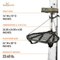 thumbnail image 3 of Hawk Support d'Arbre Suspendu Mega Combat, Support de Cerf avec Plateforme de Chasse en Selle TG, 3 of 12