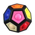 thumbnail image 3 of Tholdsy Bola hexagonal de arcoíris con 12 agujeros para el hogar, escuela, guardería, juego de alivio de descompresión, juguete de Juguetes Educativos Negro, 3 of 6