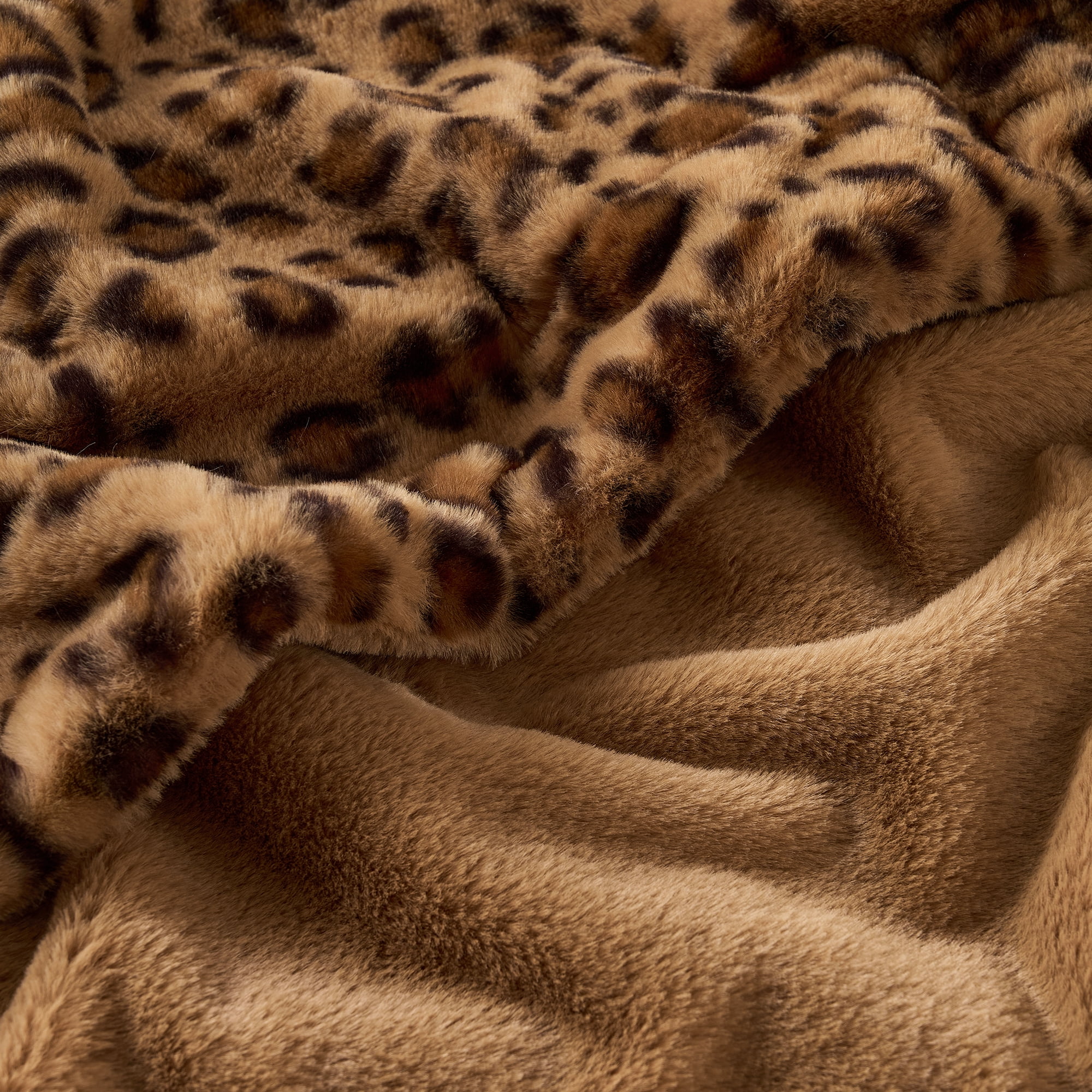 GALMAXS7 Leopard Print Throw Blanket Soft Cozy Fluffy Plush Cheetah Print Blanket for Home Decor,60"x80",Brown