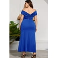 thumbnail image 5 of Plus Size Crossover Off-Shoulder Split Dress, 5 of 9