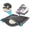 thumbnail image 4 of Lishi Double Layer Cat Litter Mat - Waterproof and Urine Proof Trapping Mat (Gray, 17.7*23.6 Inch), 4 of 5