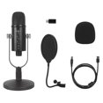 thumbnail image 2 of Grabación de micrófono USB para computadora, PC, de con de micrófono, soporte en apariencia de U, adaptador tipo , jugar, c Hugo microfono pc, 2 of 10