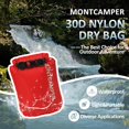 thumbnail image 2 of 30D Nylon Waterproof Dry Bag-Suitable for Hiking, Kayaking and Rafting-Portable Waterproof Storage Sack with Roll Top Closure-Float on Water(3L/Red), 2 of 5