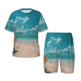 thumbnail image 1 of Balery Shopping Cart On Tropical Beach Conjunto de Pijama Infantil de Manga Corta con Estampado – Ropa de Dormir de Algodón Suave-Medium, 1 of 6