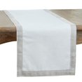 thumbnail image 2 of Saro Lifestyle 315.W1654B Chemin de Table 16 x 54 Po. Design Clouté, Blanc, 2 of 4