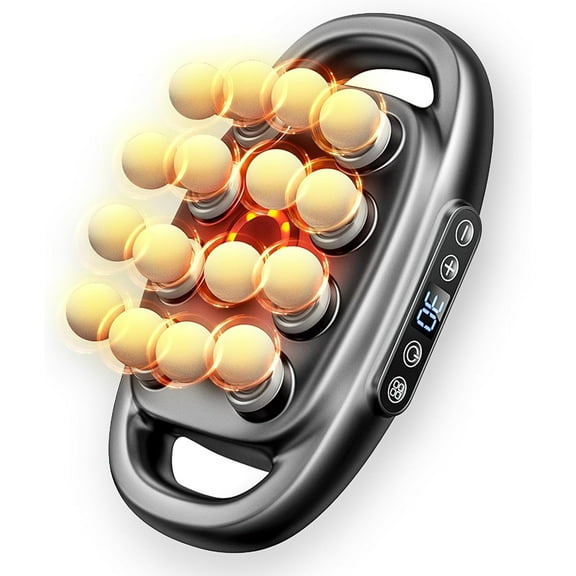 Verniqo Massage Gun Deep Tissue, 16 Head Massager with 30 Speed Levels, 3 Modes Portable Electric Muscle Massager for Full Body Recovery