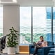 thumbnail image 4 of Privacy Window Film Frosted Self-Adhesive Window Sticker No Glue Static Cling Opaque Glass Film UV Protection Wave Pattern 44.5x200cm, 4 of 5