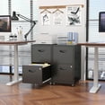 thumbnail image 3 of Polup 18"D Mobile Office Vertical 2 Drawer File Cabinet, Metal Filing Cabinet 2 Drawer with Lock, 3 of 10